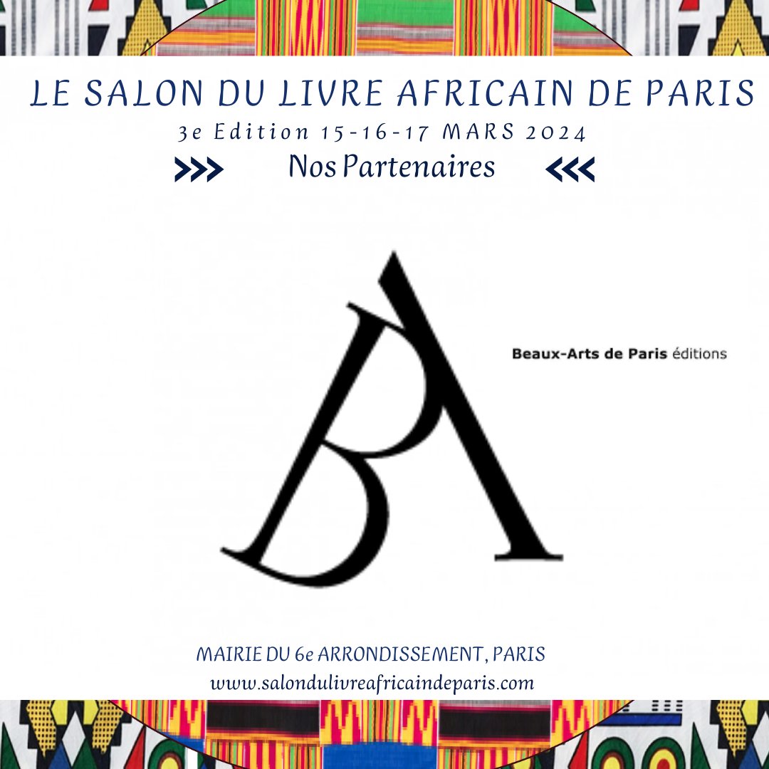 salondulivreafricaindeparis (@salondulivreaf2) on Twitter photo Nous sommes ravis de vous présenter notre nouveau partenaire : les <a href="/beauxartsparis/">Beaux-Arts de Paris</a> éditions.
Editeurs des catalogues d’exposition, des beaux livres et des guides sur leur histoire et leurs collections, les éditions Beaux-Arts seront accueillis avec grand plaisir pour cette 3e éd Nous sommes ravis de vous présenter notre nouveau partenaire : les <a href="/beauxartsparis/">Beaux-Arts de Paris</a> éditions.
Editeurs des catalogues d’exposition, des beaux livres et des guides sur leur histoire et leurs collections, les éditions Beaux-Arts seront accueillis avec grand plaisir pour cette 3e éd