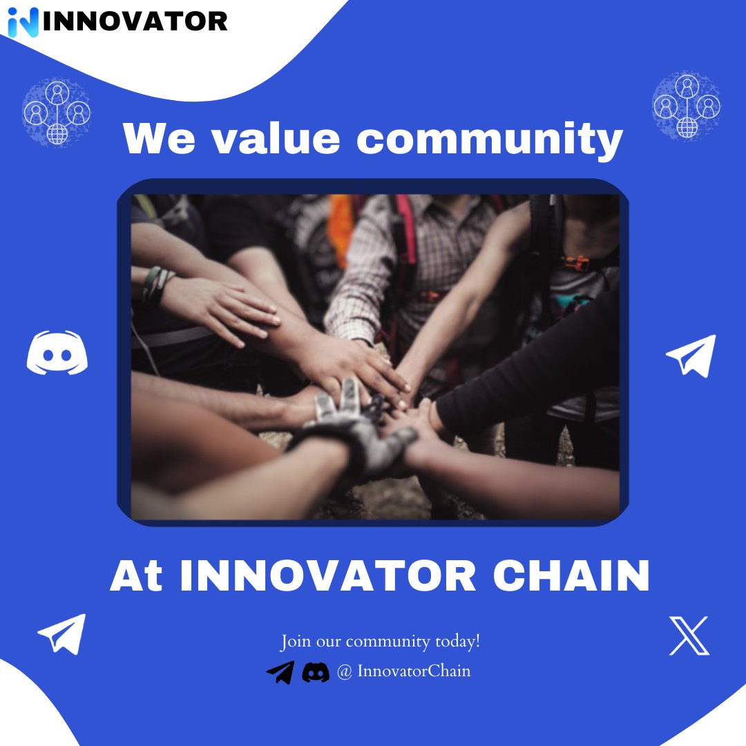 An innovation can start with one person but must thrive and succeed with many people.

This is the idea of #communitybuilding.

Even the most transformative #innovation can fail without a powerful and convincing community.

We at <a href="/INNOVATORCHAIN/">INNOVATOR</a> are changing the way companies and