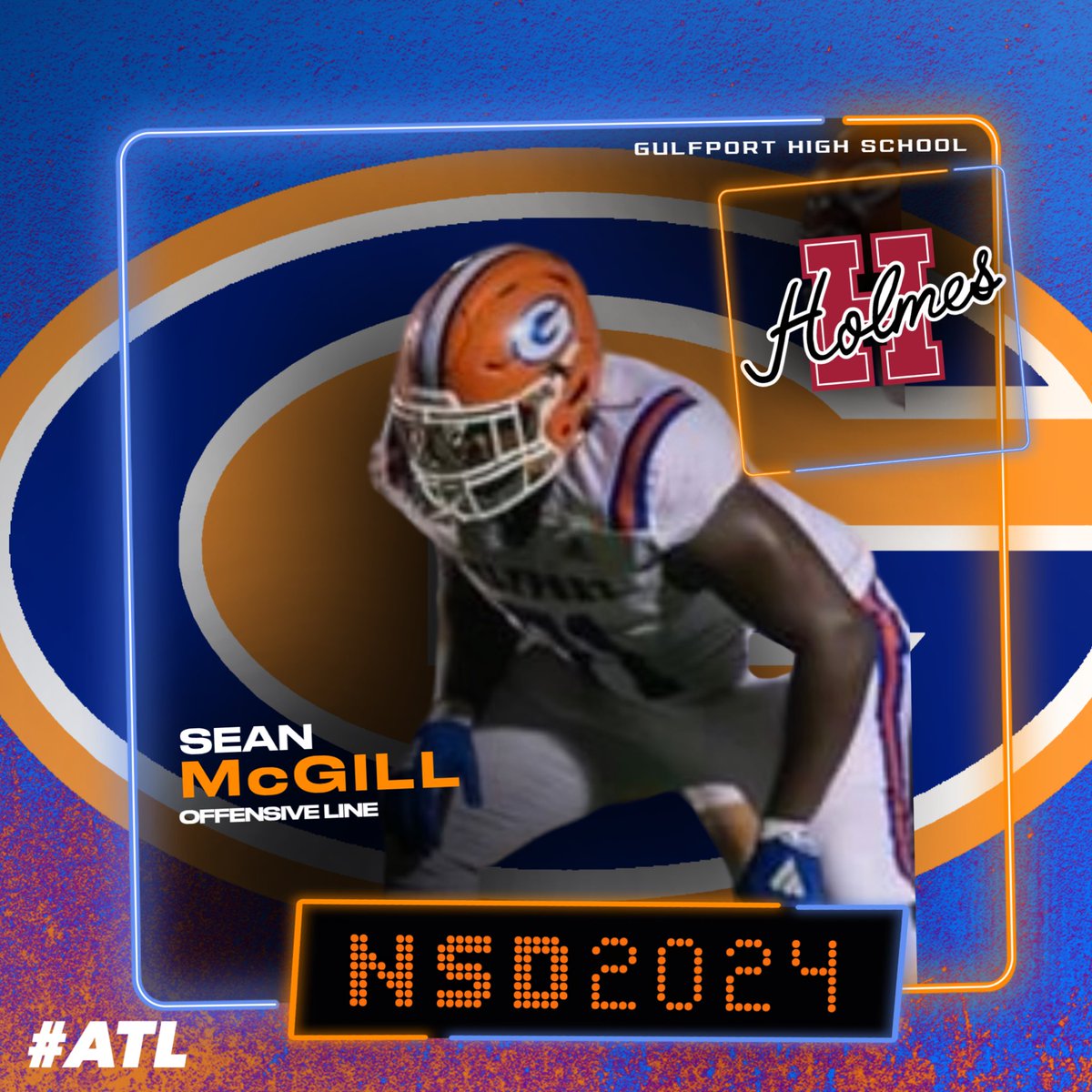 🚨 Locked in!🔒🚨

@SeanMcgill71 has signed with @HolmesccFB !

#NextLevelAdmirals | #ATL ⚓️⛓️🔵🟠