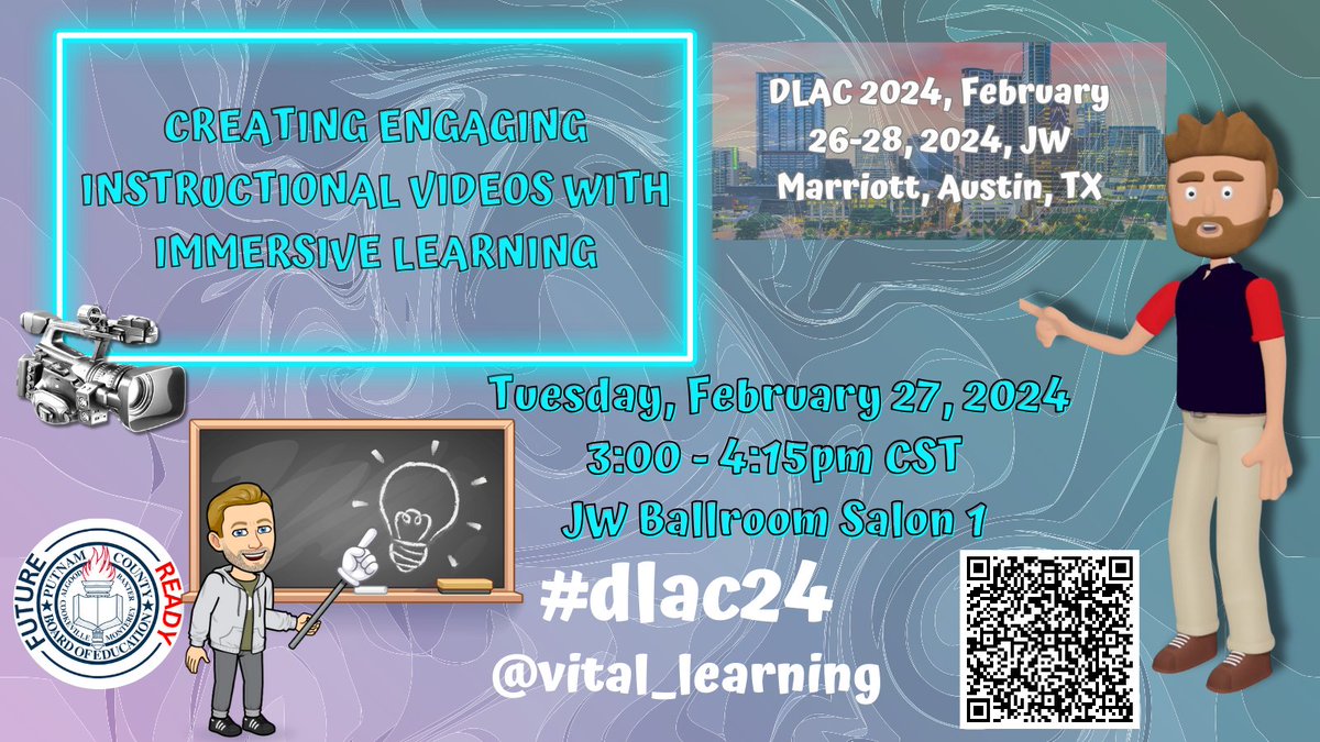 Back by popular demand! I will present with <a href="/lancerkey/">Lance Key</a> at #dlac24 on how to create interactive video design and instructional content for your blended or online course. We hope to see you there!