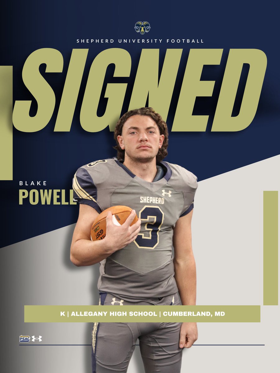 ANOTHER SIGNEE FROM WESTERN MD!!! Welcome @blake_powell11 to the Ram Family! #NationalSigningDay #Team95 #TrueBeliever