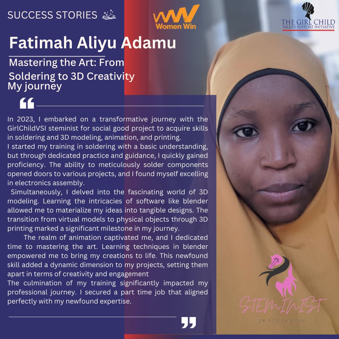 Will keep rolling IN SHAA ALLAH... A very big Thank you to @thegirlchildvsi @nascomsoft for such a wonderful opportunity