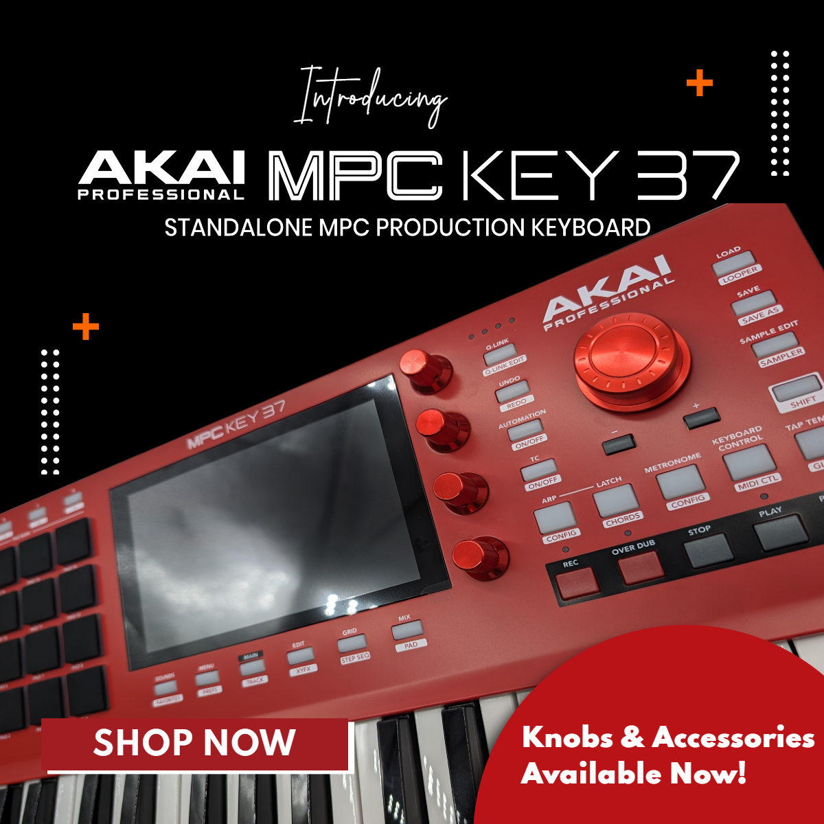 mpcstuff's tweet photo. Akai just announced the MPC Key 37 and we already got you covered with parts and accessories! Stop by https://t.co/c1W7mfvRFM and grab some new knobs, a screen protector, and new pads! We also have other accessories in development for the MPC Key 37 so stay tuned! https://t.co/na3AYCRcTa
