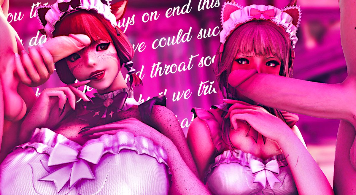 When I said that I had a 'cleaning job' that I needed help with, I don't know if @ZanaFFXIV was expecting THIS... but I know that we're both going to do such a good job spitshining these needy slabs ♥