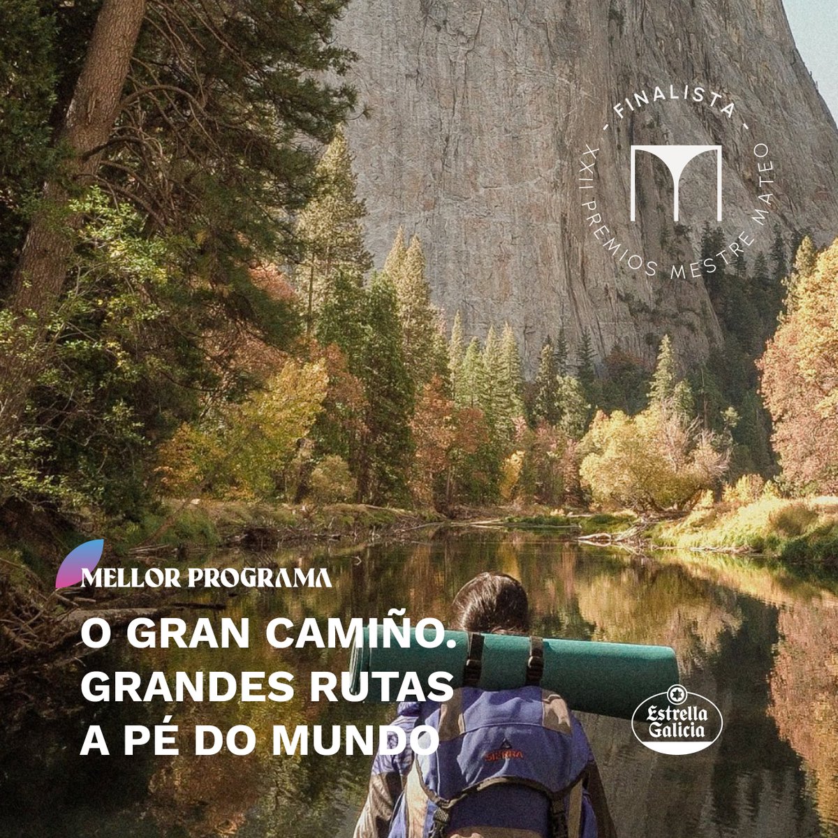 XXII #PremiosMestreMateo | MELLOR PROGRAMA
♦️  CINEPHILIA |  <a href="/noveolas/">Noveolas Producións</a>, <a href="/teleminho/">Telemiño</a>
♦️  CLAC | <a href="/TVGalicia/">TVG</a> 
♦️  COS PÉS NA TERRA | <a href="/filmax/">Filmax</a>, Producións A Fonsagrada
♦️  O GRAN CAMIÑO GRANDES RUTAS A PÉ DO MUNDO | <a href="/MeteoricaCine/">MeteóricaCine</a>, @albaprolcid, Raúl García
#MEGA <a href="/estrellagalicia/">Estrella Galicia</a>