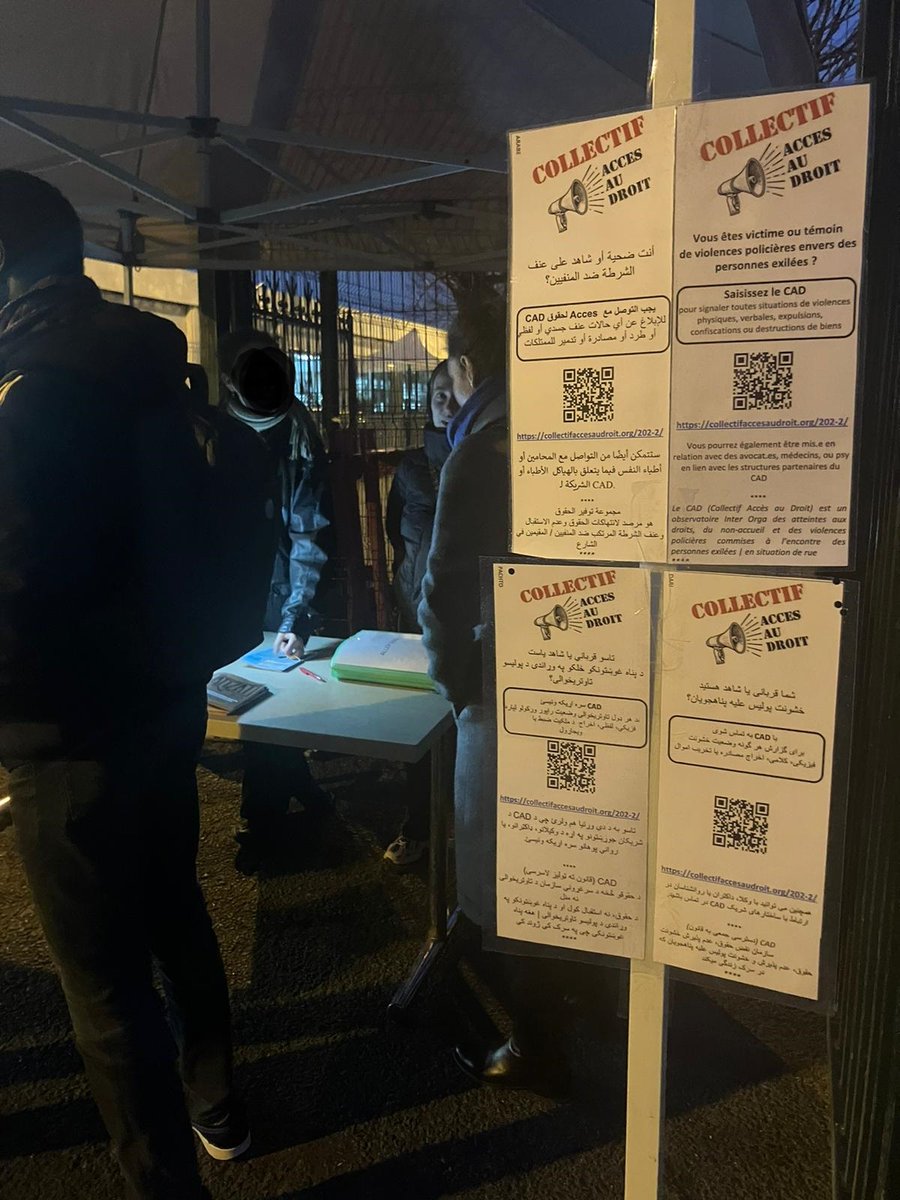 📢Après l'expulsion, l'errance recommence!

Hier soir, nous étions aux côtés de <a href="/AssoWATIZAT/">WATIZAT - Guide d’info pour les personnes exilées</a> pour recueillir des témoignages de personnes exilées victimes de #ViolencesPolicières
 
🗣️« Je ne pourrai pas retourner sur le campement, la police a tout jeté. Je ne sais pas où aller »