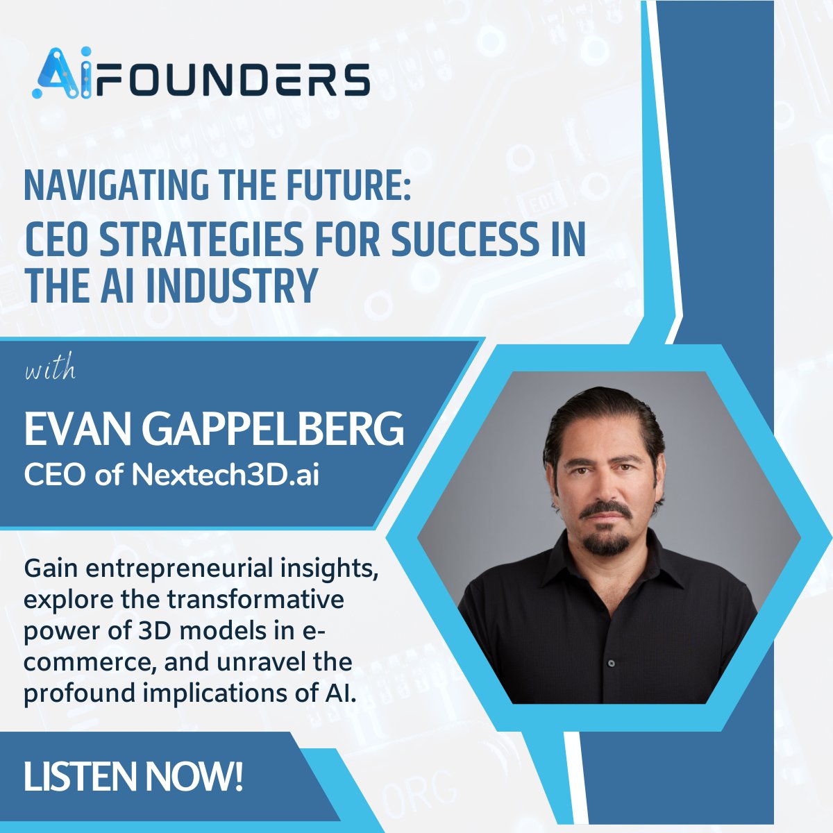 $NEXCF $NTAR CEO &amp; industry leader <a href="/EvanGappelberg/">Evan Gappelberg</a> joined @AIFounders for an unfiltered conversation, diving deep into AI's game-changing applications and the groundbreaking use of #AI at Nextech for 3D modeling. Listen now!🎙️ hubs.la/Q02kb5C80