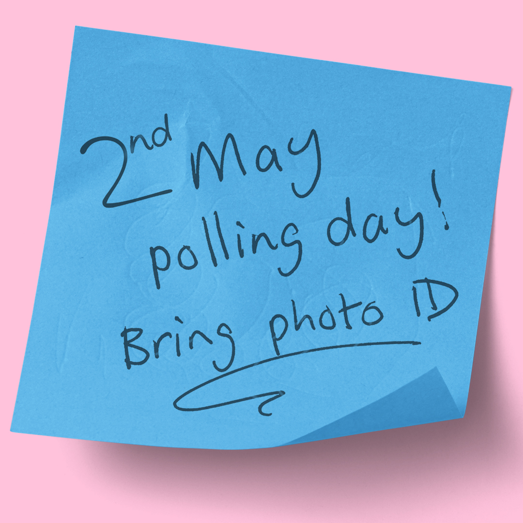 Elections are taking place across England and Wales on 2 May.

Don’t have ID? You’ll need it if you want to vote at a polling station.

Apply for free voter ID by 5pm on 24 April ⬇️
electoralcommission.org.uk/voting-and-ele…