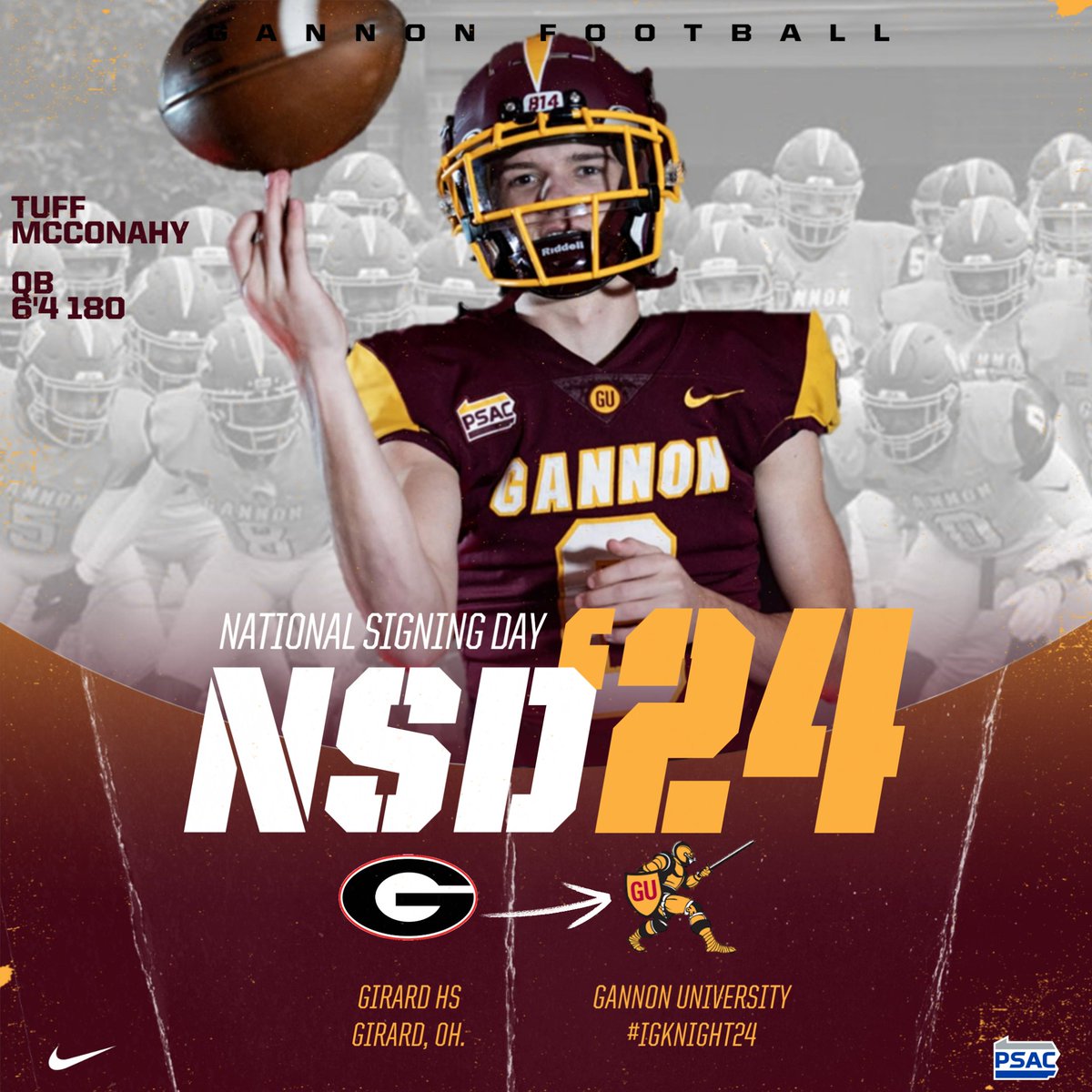 Gannon Football tweet media