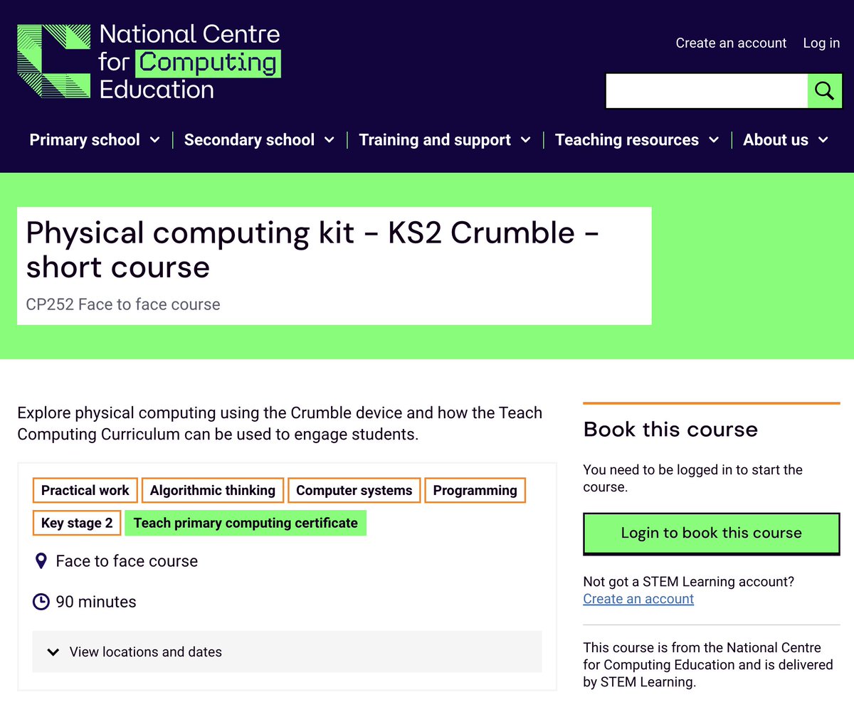 If you're in an English maintained school, there's FREE Crumble training up-for-grabs! teachcomputing.org/courses/CP252/… better yet, eligible schools will be PAID to do the course