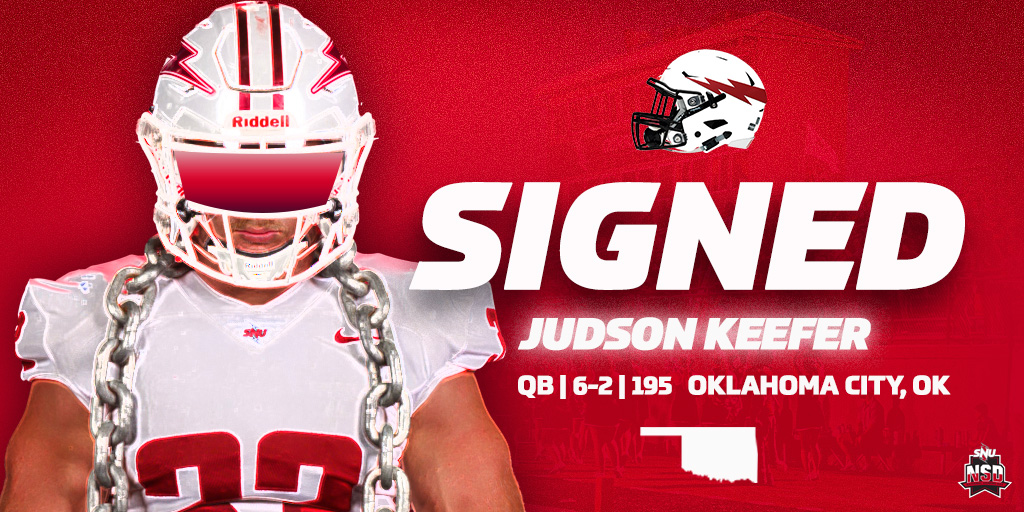 From the great city of OKC, we're excited to welcome QB Judson to SNU! 👏 #BoltsUp⚡ #nationalsigningday | @KeeferJudson