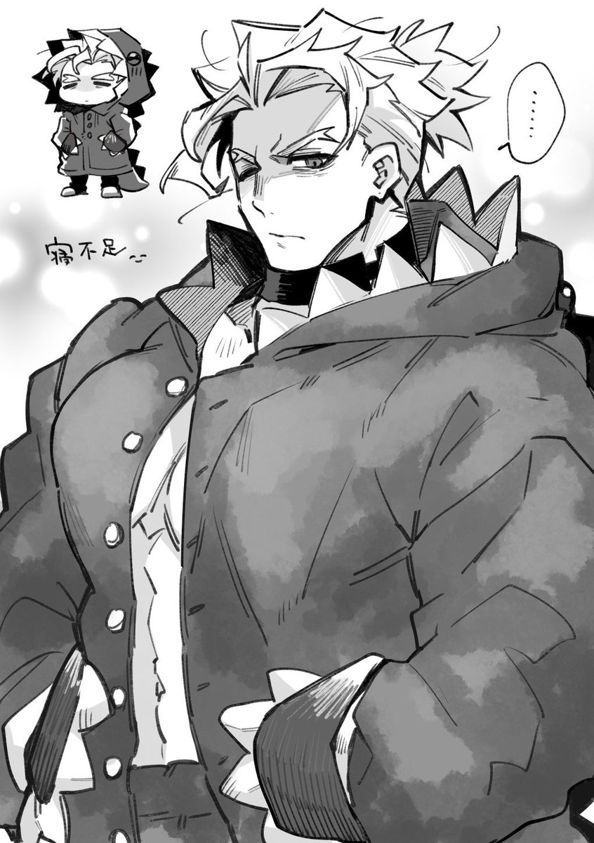 【リクエスト2】
もこもこパジャマを着ている勹レイ
技量がなくてもこもこにならなかった、恐竜さんです🦖 