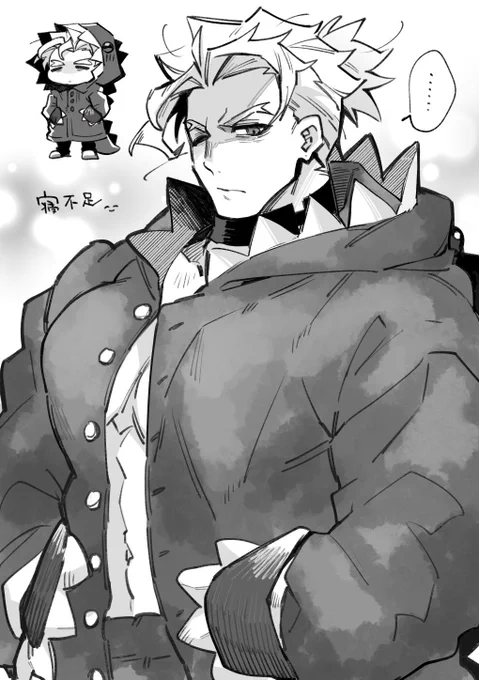 【リクエスト2】
もこもこパジャマを着ている勹レイ
技量がなくてもこもこにならなかった、恐竜さんです🦖 
