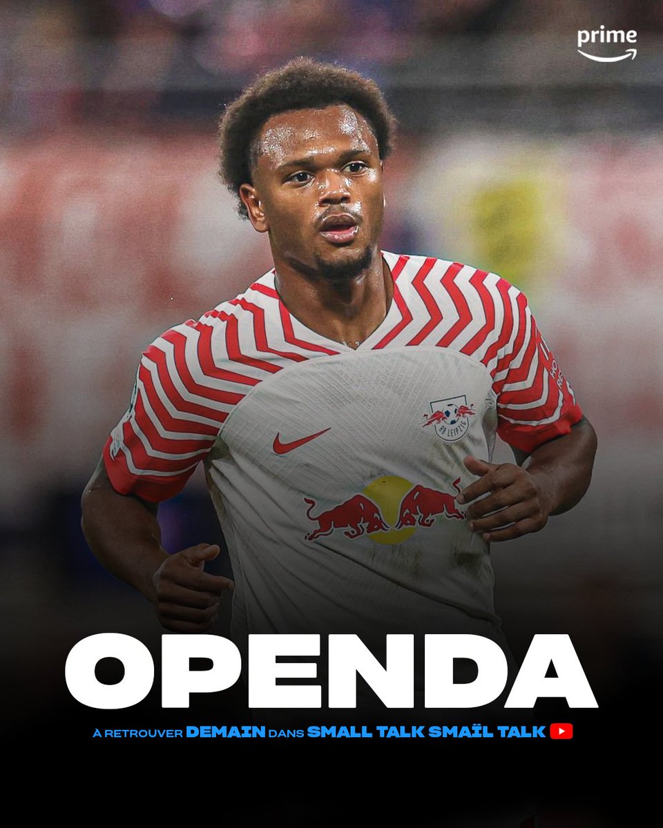 🚕 I Small Talk Smaïl Talk ! Après Téji Savanier, c’est au tour de Loïs Openda, attaquant de Leipzig et international 🇧🇪, de partir en virée aux côtés de @SmaBouabdellah ! Rendez-vous demain 1️⃣8️⃣H, sur la chaîne YouTube de Prime Video Sport France 🎥