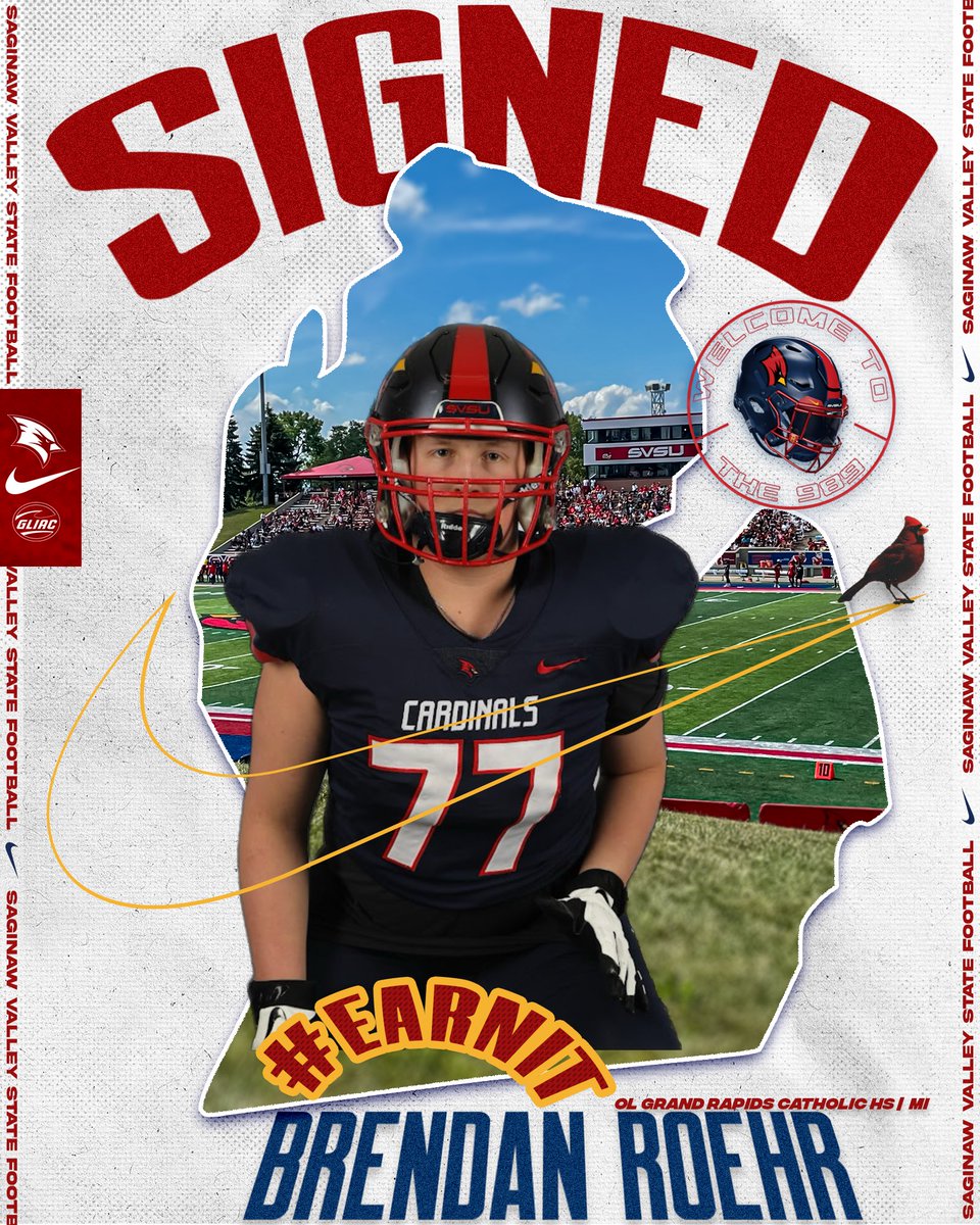 𝐎𝐟𝐟𝐢𝐜𝐢𝐚𝐥𝐥𝐲 𝐎𝐅𝐅𝐈𝐂𝐈𝐀𝐋  𝐒𝐈𝐆𝐍𝐄𝐃🖊️

Welcome, Brendan Roehr ! 
<a href="/BrendanRoehr/">Brendan Roehr</a> 
 The Offensive Lineman from <a href="/GRCC_CougarsFB/">Grand Rapids Catholic Central Football 🏈</a> 
#NSD24 | #Soar24l #EarnIT🎯