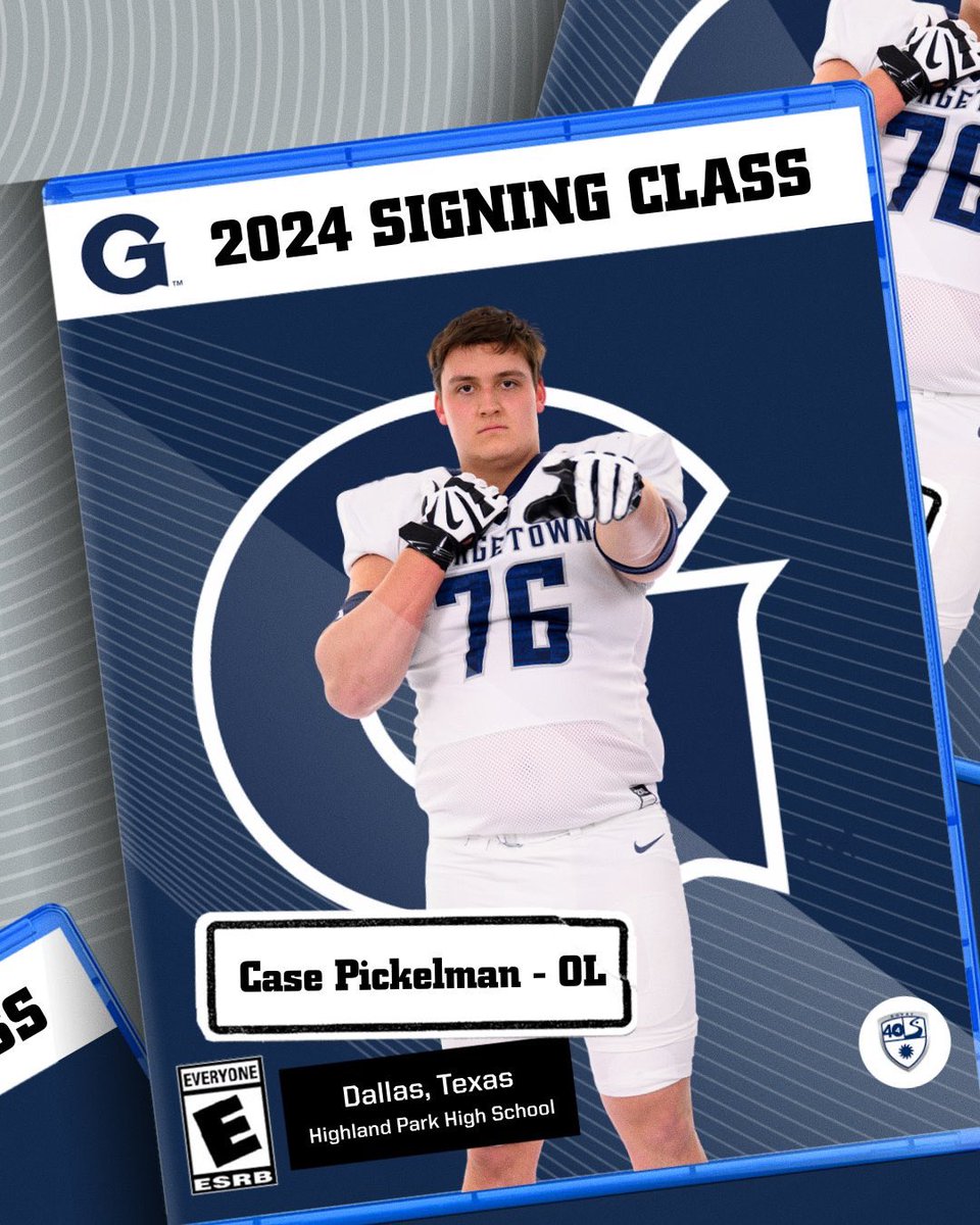 Georgetown Football (@hoyasfb) on Twitter photo Officially home on The Hilltop 🐶 🦴
𝗦𝗜𝗚𝗡𝗘𝗗 → <a href="/CasePickelman/">Case Pickelman</a>
🏠 Dallas, TX
🏫 Highland Park
🏈 OL
Stud offensive-lineman from the Lonestar State joins the Hoya family.
#NSD24 x #HOYASAXA Officially home on The Hilltop 🐶 🦴
𝗦𝗜𝗚𝗡𝗘𝗗 → <a href="/CasePickelman/">Case Pickelman</a>
🏠 Dallas, TX
🏫 Highland Park
🏈 OL
Stud offensive-lineman from the Lonestar State joins the Hoya family.
#NSD24 x #HOYASAXA