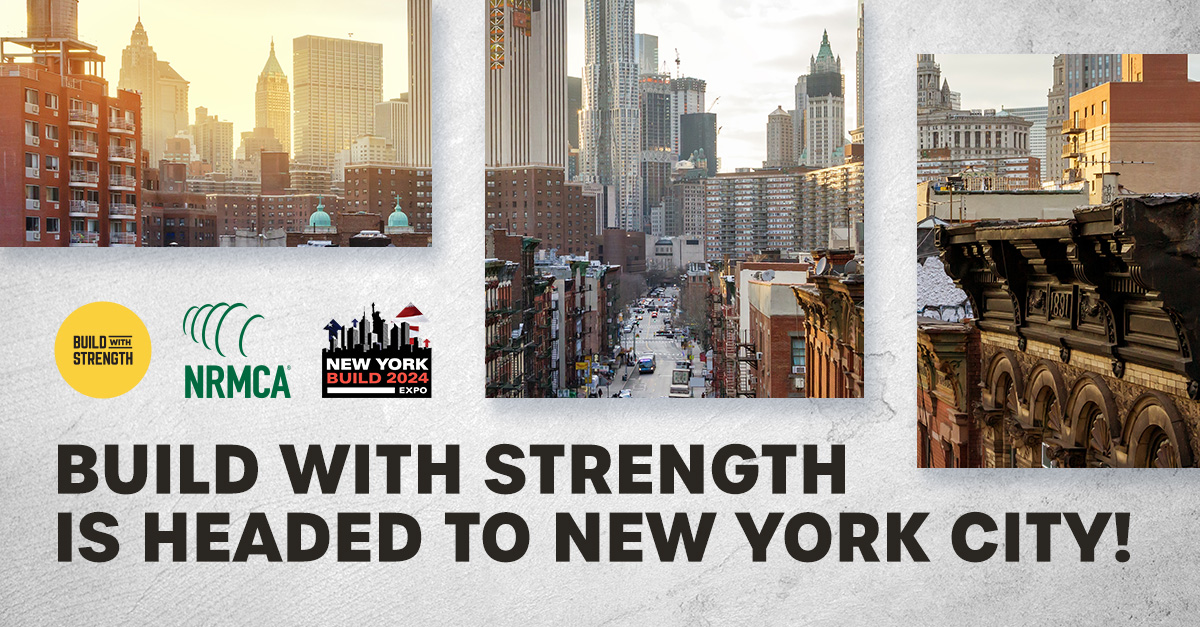 BuildStrength's tweet photo. Join us at @NewYorkBuild and hear from the most influential voices in the building industry! Learn how #concrete is providing sustainable solutions for resilient and safe housing. Learn more: New York Build (https://t.co/nFdQcjuD2E) https://t.co/DSGjA2AHxs