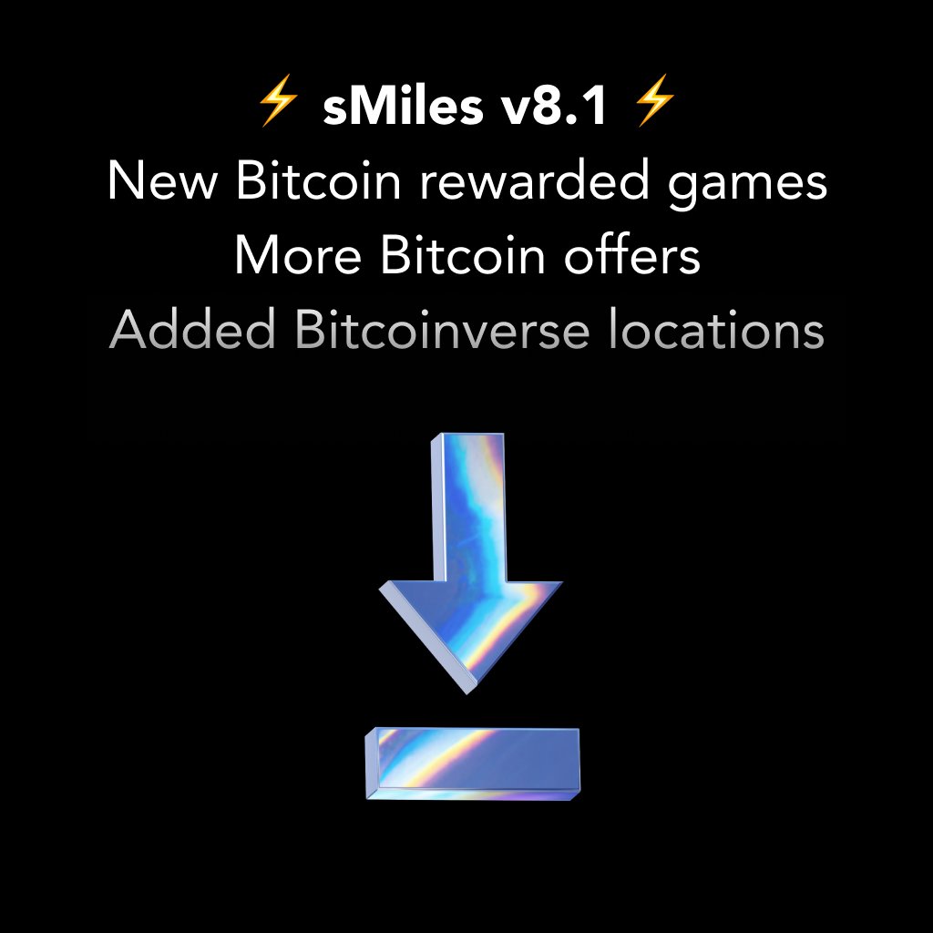 sMiles: Bitcoin Rewards ⚡️ tweet media