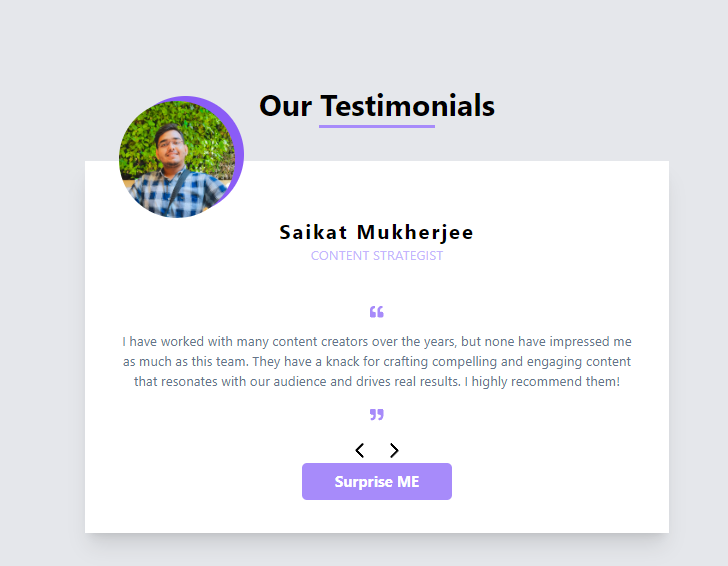 rohit_agrahari9's tweet image. Day 76 of #100DaysOfCode 🚀 Created a stunning testimonial project using React.js and Tailwind CSS! 💻✨ Leveraging the power of modern web technologies to craft engaging user experiences. Excited to showcase my coding skills in action! 🌟🔧 #CodeProject #ReactJS #TailwindCSS