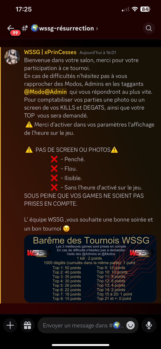 WSSG158697's tweet image. Aujourd’hui ? C’est mercredi ! Qui dit mercredi , dit tournoi chez la WSSG 🏆

On vous attends nombreux/nombreuse 

Lien ci-dessous : 

discord.gg/B85nSqDU

#wssg #tournoi #trio #mercredi #cod #warzone #Warzone #Resurgence #CallofDuty #Vondel #fortuneKepps #Ashika #amateur