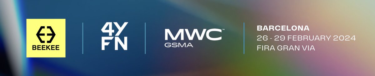 🌟 Explore Beekee at MWC Barcelona 2024 - 4YFM
Come visit our beehive, where we will share our innovation, vision, and passion with you. 🐝

📆 When: Mon. 26th - Thu. 29th February
📍 Where: Hall 8.1 - 4YFN Stand 8.1D21.1

#Beekee #mwc24 #4YFM #startup #MakingLearningPossible
