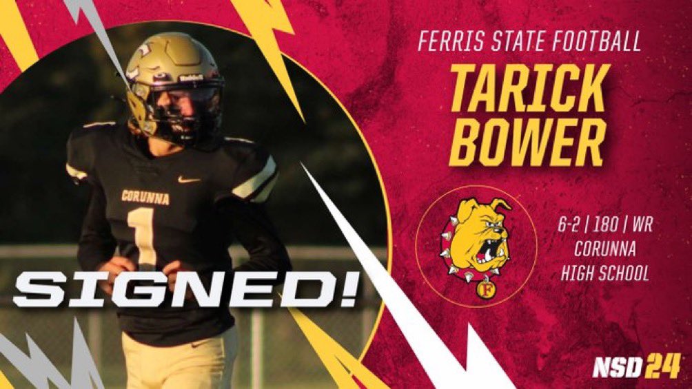 CorunnaCavsFB's tweet photo. We are so proud of our 3 guys on signing with @CoachAnnese &amp; his @FerrisFootball program! We’re so excited to watch you all at the next level! 💪🏻 #weareONE @JadenEdington32 @WyattBower1 @Tarickbower1 https://t.co/HZt8m9UKk7