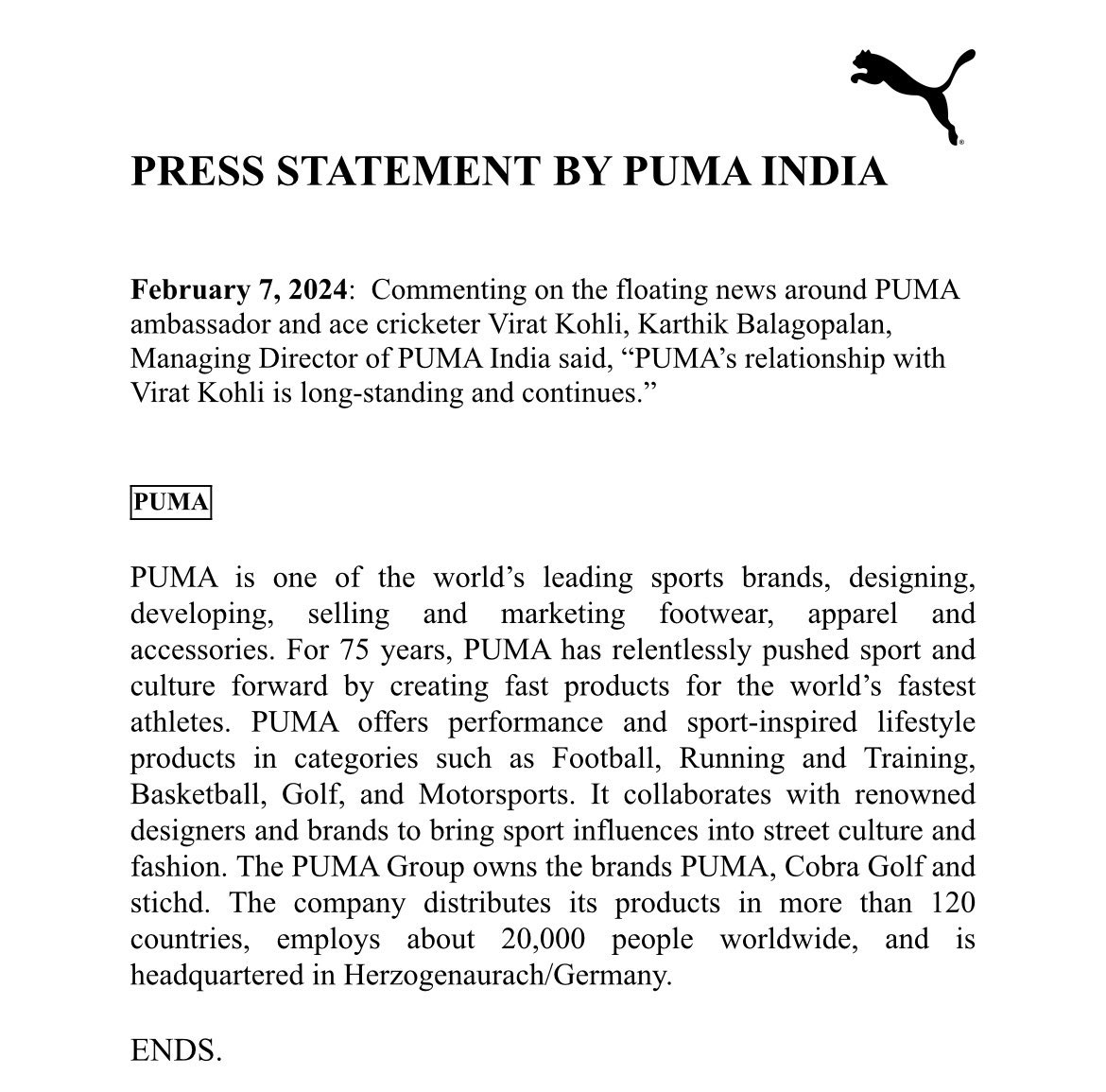 Hawk_writer's tweet photo. विराट कोहली अब भी PUMA Brand के साथ हैं।
अफवाहों से बचे https://t.co/ZXRaE00zmw