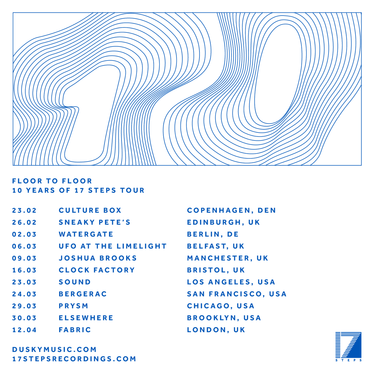 Edinburgh and Belfast dates added to our 10 Years of @17stepsmusic tour 🗓️ tix songkick.com/artists/510265…