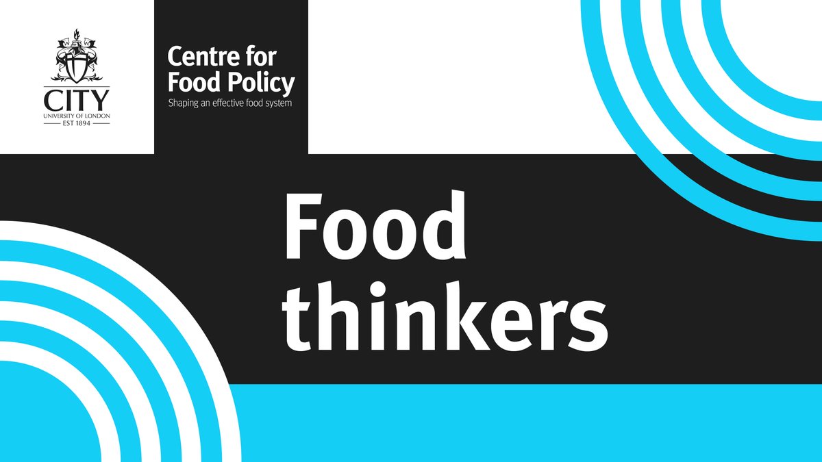 Civil food resilience perhaps requires us to think ‘we, we, we’ not ‘me, me, me’. Join us for our #FoodThinkers on Thurs 22 Feb when @ProfTimLang will be talking about significant positive changes we can make to create more resilient #FoodSystems. city.ac.uk/news-and-event…