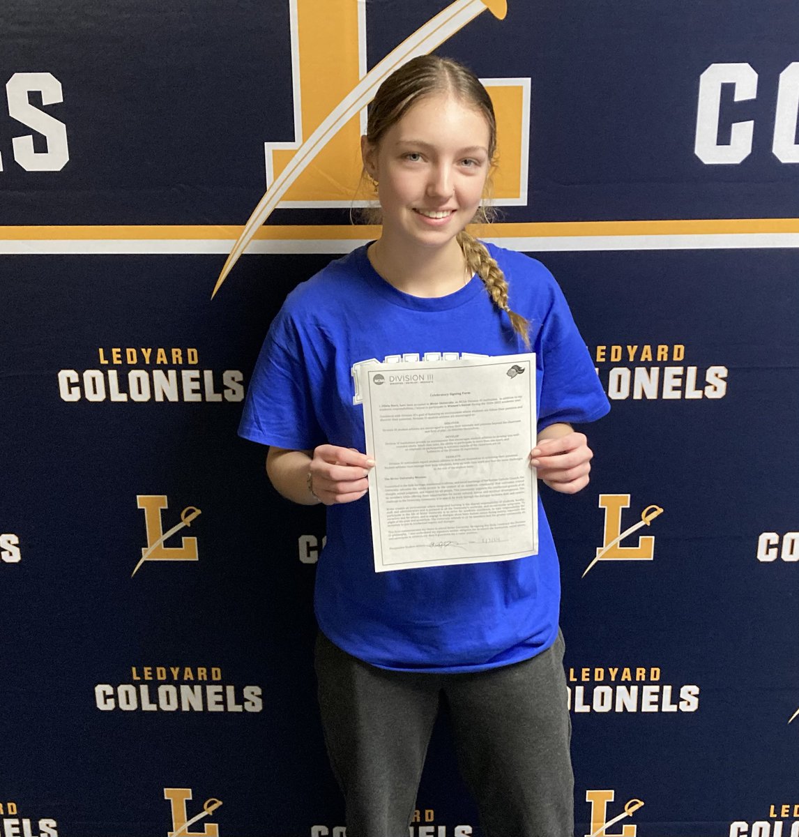 Jim Buonocore (@ledyardsports) on Twitter photo Congratulations to Oliva Storz who will continue her academic and athletic career at Rivier University in Nashua, NH. Olivia will play soccer for the Raiders #LHScolonelpride <a href="/oliviastz06/">Olivia Storz</a> ⚽️ Congratulations to Oliva Storz who will continue her academic and athletic career at Rivier University in Nashua, NH. Olivia will play soccer for the Raiders #LHScolonelpride <a href="/oliviastz06/">Olivia Storz</a> ⚽️