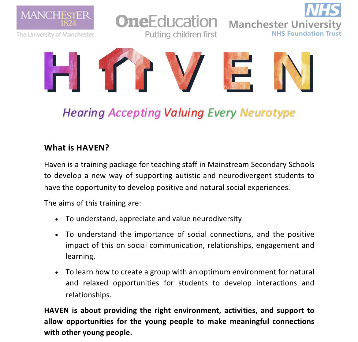 Trafford Thrive MHST tweet media