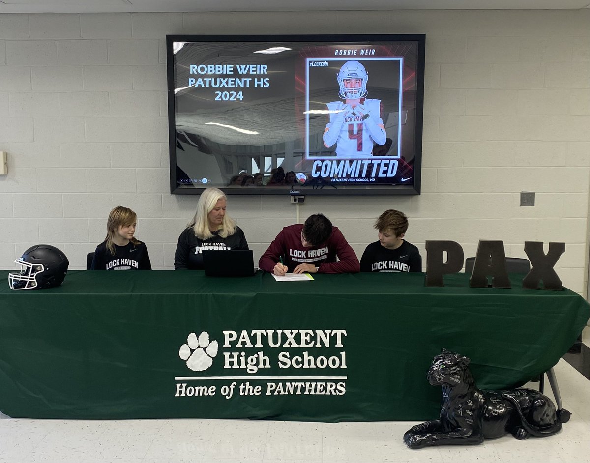 Congrats to Robbie Weir on his commitment to Lock Haven University