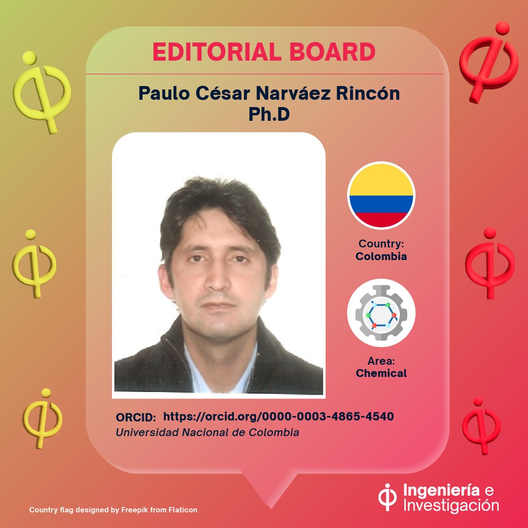 IeIJournalUNAL's tweet photo. Meet Paulo César Narváez Rincón, Ph.D., from @UNALOficial Colombia 🇨🇴 He brings extensive expertise to our editorial committee, focusing on chemical engineering. Connect with him at https://t.co/iq7PjNGcZr #Engineering #Research #EditorialCommittee https://t.co/MIwpwExldM