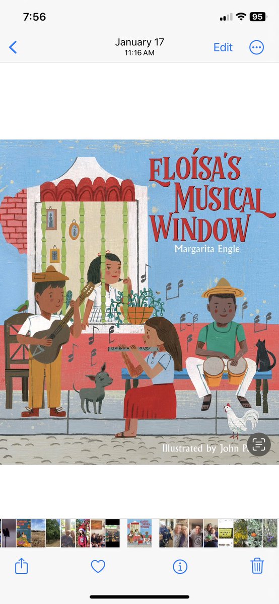 I'm so happy to share Eloísa's Musical Window, with beautiful illustrations by @johnparraart! @SimonKids Publication on August 27, available for pre-order now. #PictureBook #poetry #Cuba #childrensbooks #LatinxBooks #music #MargaritaEngleBooks @Diverse_Verse