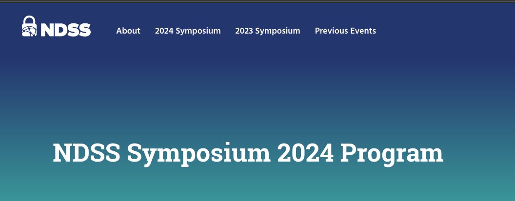 Mathias Payer (@gannimo) on Twitter photo We're ramping up to an amazing #NDSSSymposium2024 <a href="/NDSSSymposium/">NDSS Symposium</a> in just a few weeks. The program is online, the sessions are fixed. Now we're just missing you to join us! ndss-symposium.org/ndss-program/s… We're ramping up to an amazing #NDSSSymposium2024 <a href="/NDSSSymposium/">NDSS Symposium</a> in just a few weeks. The program is online, the sessions are fixed. Now we're just missing you to join us! ndss-symposium.org/ndss-program/s…