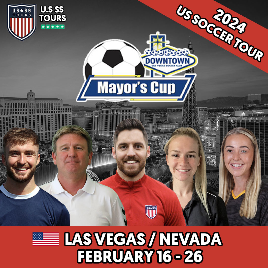 𝗟𝗔𝗦 𝗩𝗘𝗚𝗔𝗦 𝗛𝗘𝗥𝗘 𝗪𝗘 𝗖𝗢𝗠𝗘!🇺🇸⚽ ⏳ Just 1 week until 23 depart for our 2024 USA Tour to Las Vegas to compete in the Last Mayor’s Cup! 🤩 📲 If you’re interested in attending future tours register your interest now: ussportsscholarships.com/usa-soccer-tou… #USSS #tour