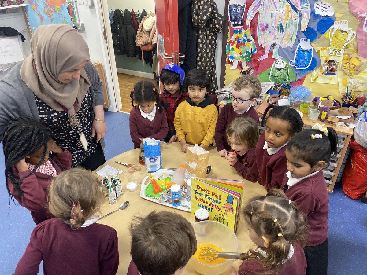 Nursery are busy making pancakes today <a href="/DBAT_UK/">DB Academies Trust</a>