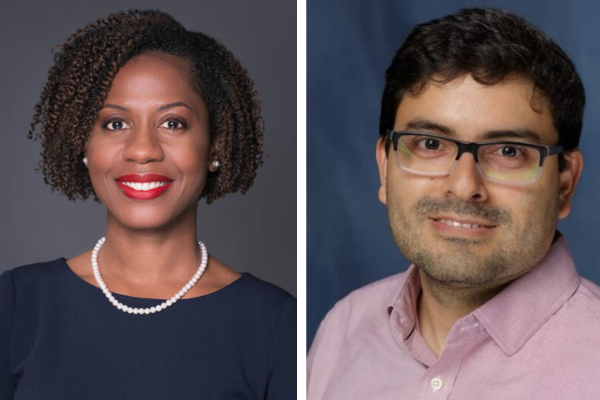 Congrats to UF Health Cancer Center researchers Lakeshia Cousin, Ph.D., APRN, AGPCNP-BC & Paul Castillo, M.D., who were accepted into the @NCICRCHD Early Investigator Advancement Program, which assists researchers in attaining R-type funding! Learn more: go.ufl.edu/uamf796