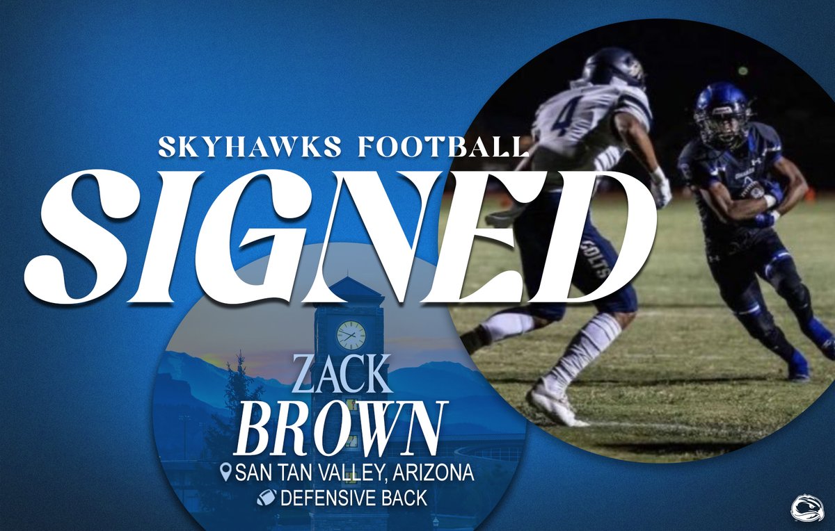 Welcome to the 𝙎𝙆𝙔𝙃𝘼𝙒𝙆𝙎 𝙁𝘼𝙈𝙄𝙇𝙔, Zack Brown!💙💛 

#ToTheTop