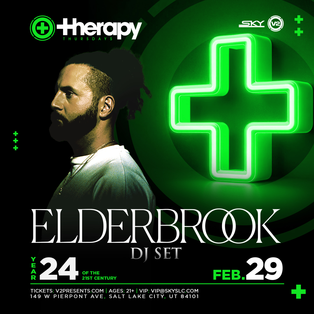 NEXT WEEK: He’s worked with masterminds like Kaskade and Deadmau5, and now he’s coming to Salt Lake City! Don’t miss an <a href="/_elderbrook/">Elderbrook</a> DJ set at <a href="/SkyVenueSLC/">Sky SLC</a>!