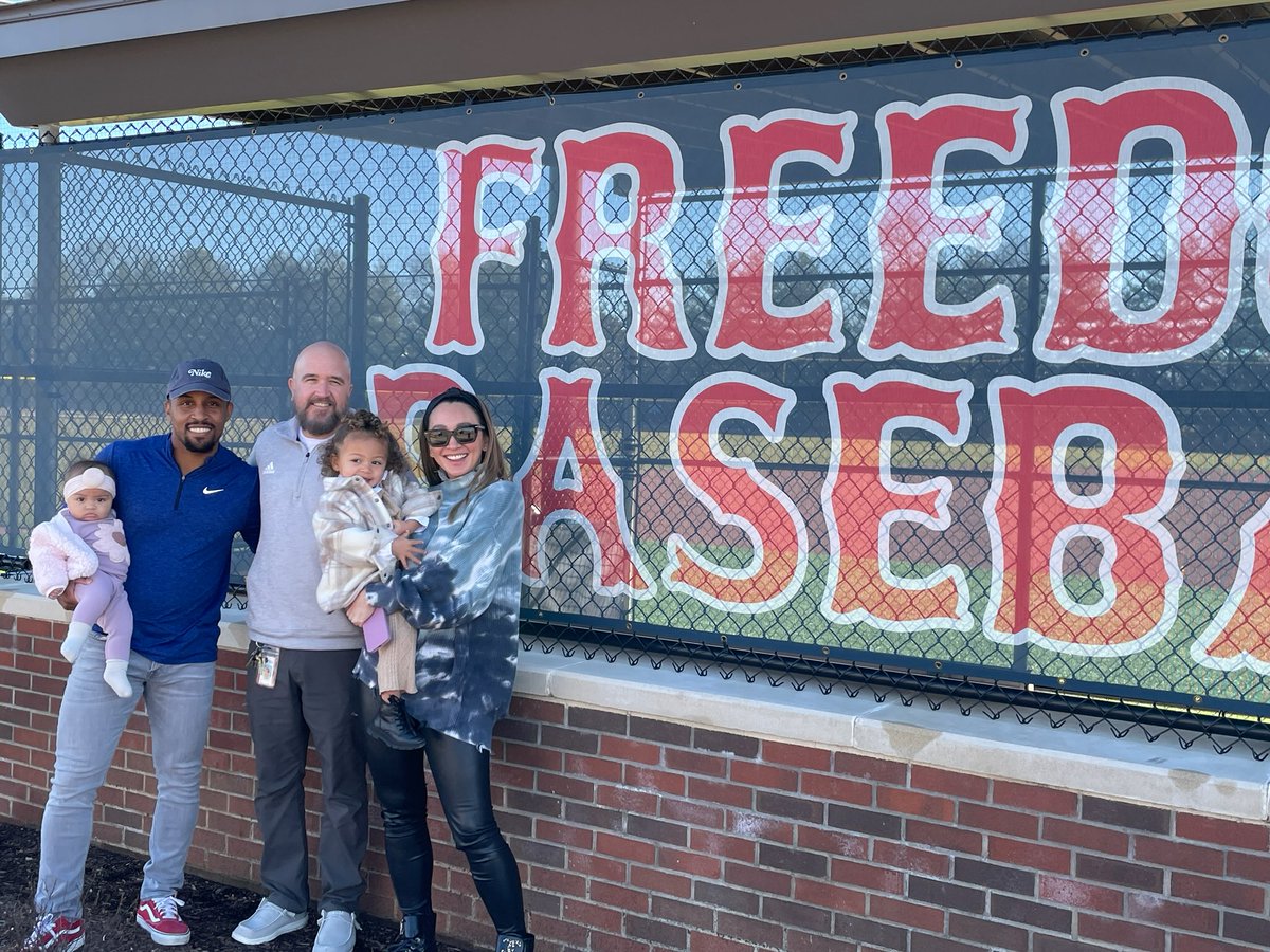 Thanks for coming back for a visit with your beautiful girls, @tonykemp and Michelle! Although the @fssdfms baseball field (and Mr. Demonbreun) looks a little different since you last played here, you left an indelible mark of sportsmanship and unrivaled passion for the game!