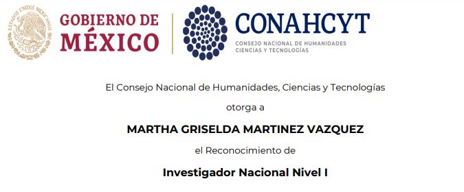 Felicitamos a la Dra Griselda Martínez por su reconocimiento como Investigador Nacional Nivel I 
<a href="/lauammx/">UAM</a> @Conahcyt_Mex