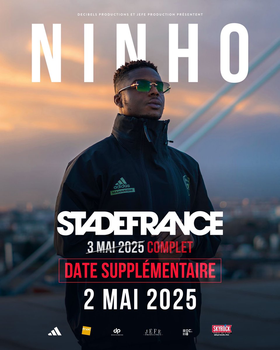 RapFrActus's tweet image. NINHO 

▫️28 ans 

▫️3,3 Millions d’albums vendus

▫️Recordman des certifications OR Platines et Diamants en France 🇫🇷

▫️1er artiste Français de l’histoire à remplir le Stade de France avant ses 30 ans 

Une légende du RAP FR ! On peut le dire 👑