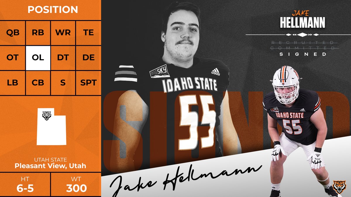 BengalGridiron's tweet photo. More O-Line size coming to the Bengals!!🔥

#IdahoSTATE // #RoarBengalsRoar https://t.co/7hZ4SZn8GO