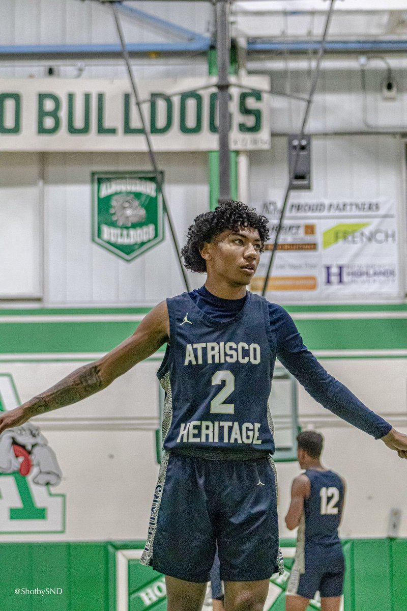 Beyond blessed to have received an offer to play at the next level. Thank you @JesusAr56707487 for giving me the opportunity! 💜☑️ <a href="/nnmcbasketball/">NNMC Athletics</a> <a href="/AtriscoJags/">Atrisco Heritage Academy HS</a> <a href="/JamesDYodice/">James Yodice</a> <a href="/coach_bmase/">BRANDON MASON</a>