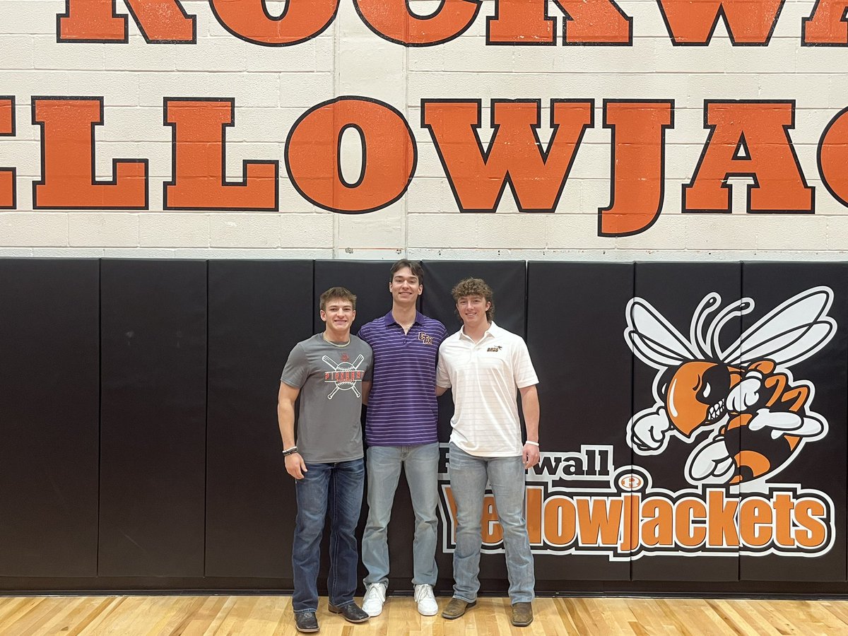 Congratulations to our 3 signees this morning!
<a href="/Quentin_Maggart/">Quentin Maggart</a> <a href="/NortharkB/">North Arkansas College Baseball</a> 
<a href="/bhutch2006/">Brandon Hutchings</a> <a href="/CTXAthletics/">Concordia Athletics</a> 
<a href="/DHoff44/">Derek_Hoffman</a> <a href="/ackangaroosbsb/">Austin College ’Roos Baseball</a> 

#JFND