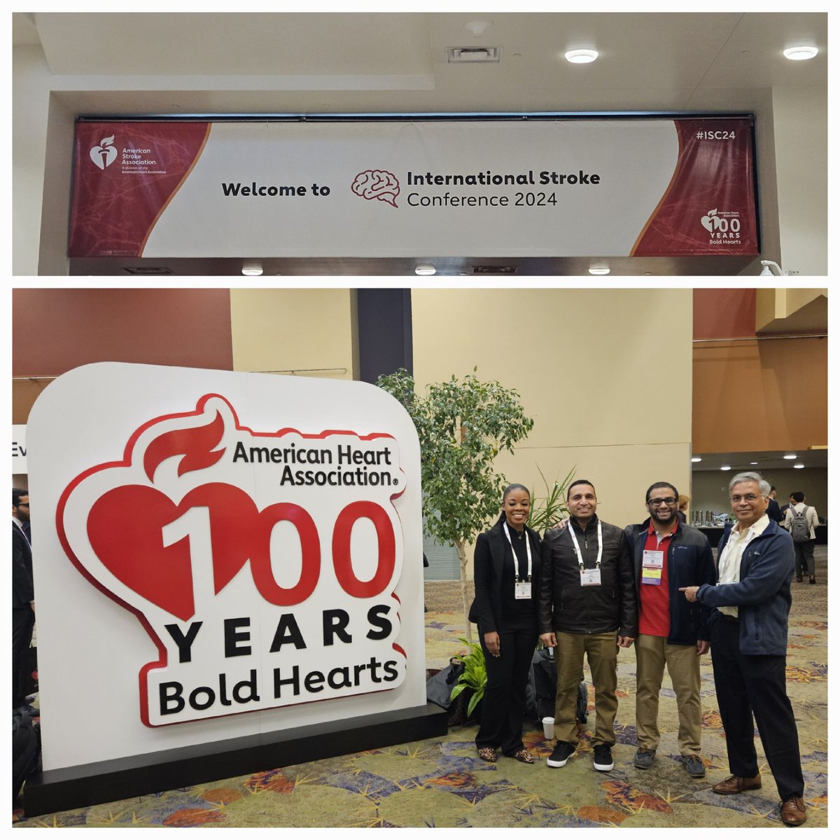 Excited to be at  #ISC24 learning about cutting edge research in stroke. <a href="/AHAScience/">AHA Science</a>