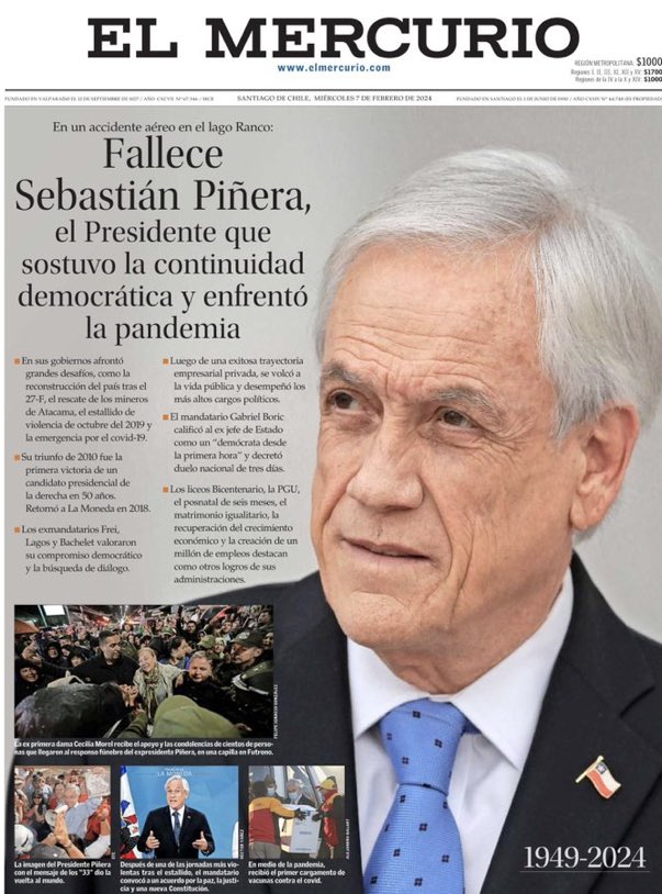 Tremendo titular. “sostuvo la continuidad democrática”. 
Creo que dice todo y en una línea.