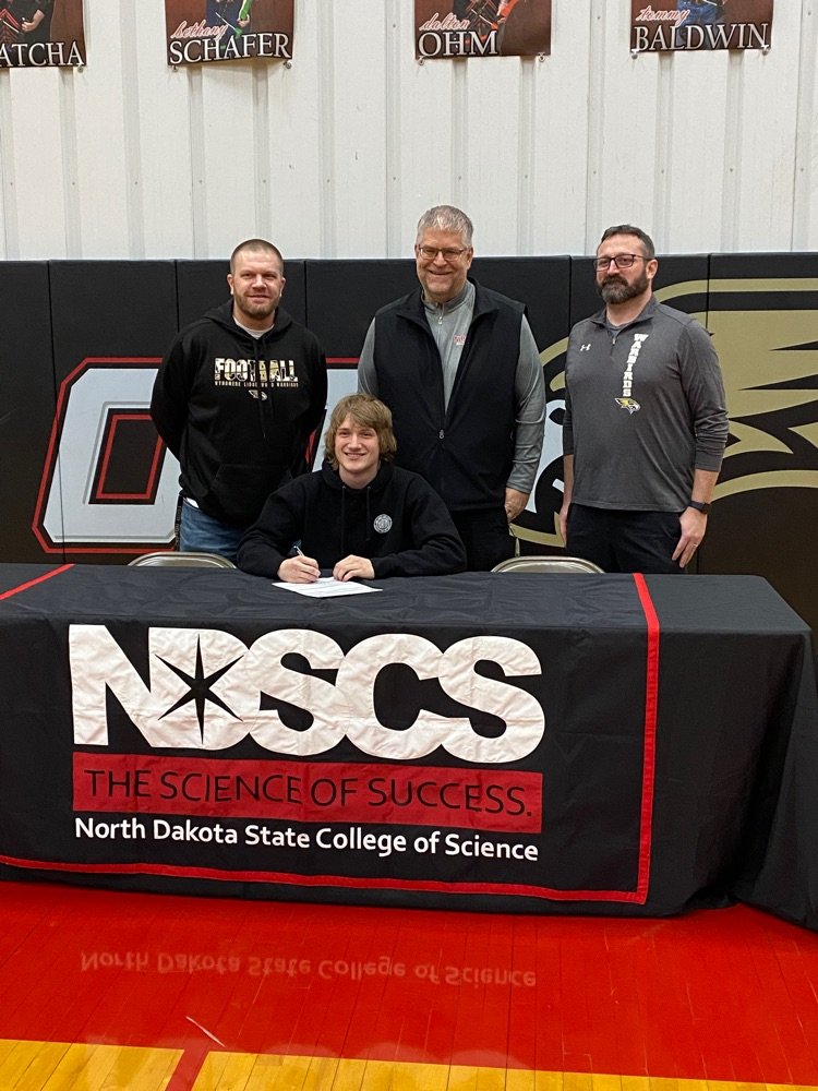 Congratulations Levi Kackman on your commitment to playing football at NDSCS!