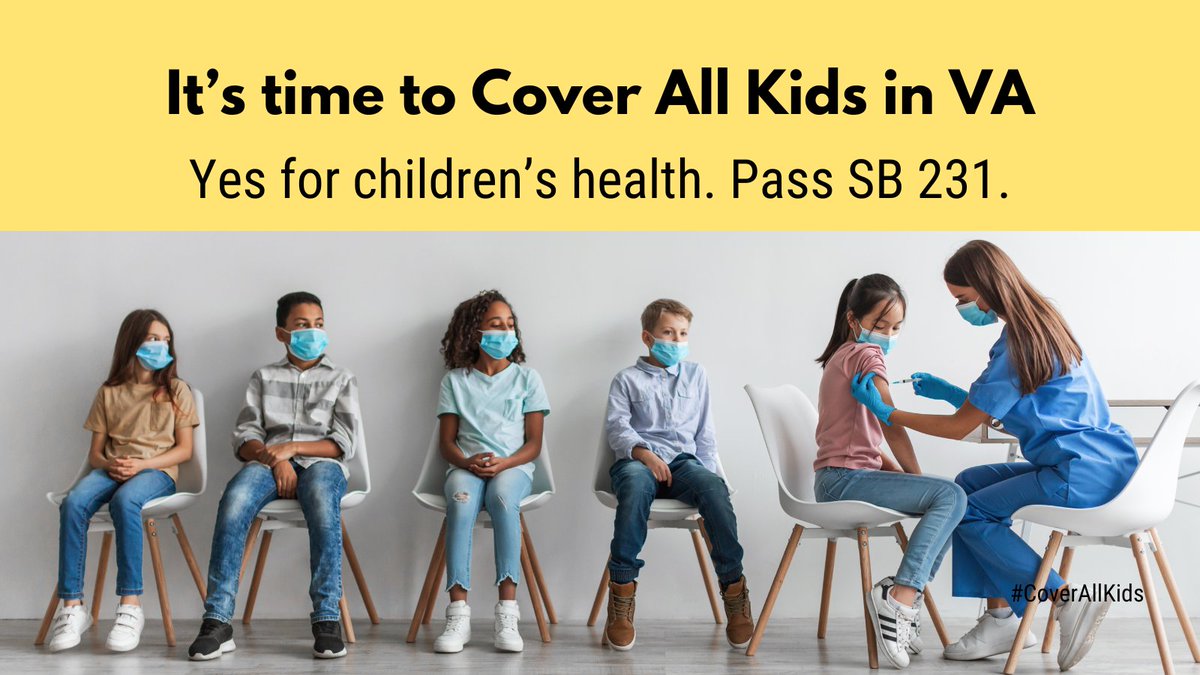 #VaLeg: 

Please pass and fund the #CoverAllKids program this legislative session so 13,000 children don’t have to wait another year.
